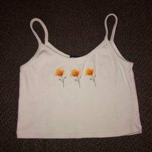 PACSUN white cami crop top